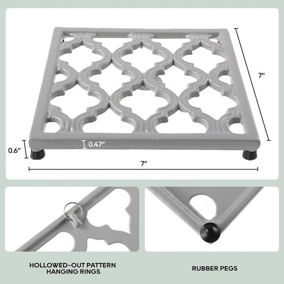 Williams Sonoma Cast Iron Trivet - Picture 2 of 2